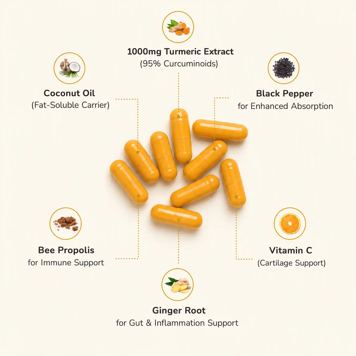 Turmeric Curcumin 1000mg with MCT Oil